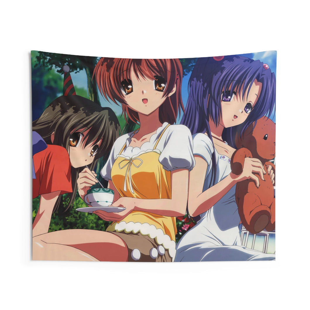 Clannad Nagisa Furukawa, Fuuko Ibuki, Kotomi Ichinose Indoor Wall Tapestry