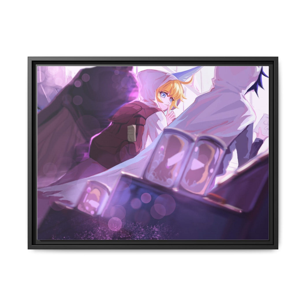The Promised Neverland Ray, Emma Canvas Framed Art Print