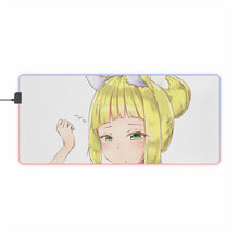Load image into Gallery viewer, Is It Wrong to Try to Pick Up Girls in a Dungeon? RGB LED Mouse Pad (Desk Mat)

