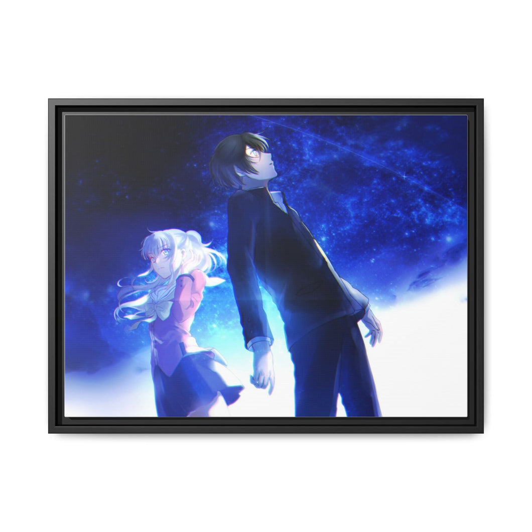 Yū Otosaka and Nao Tomori Together Canvas Framed Art Print