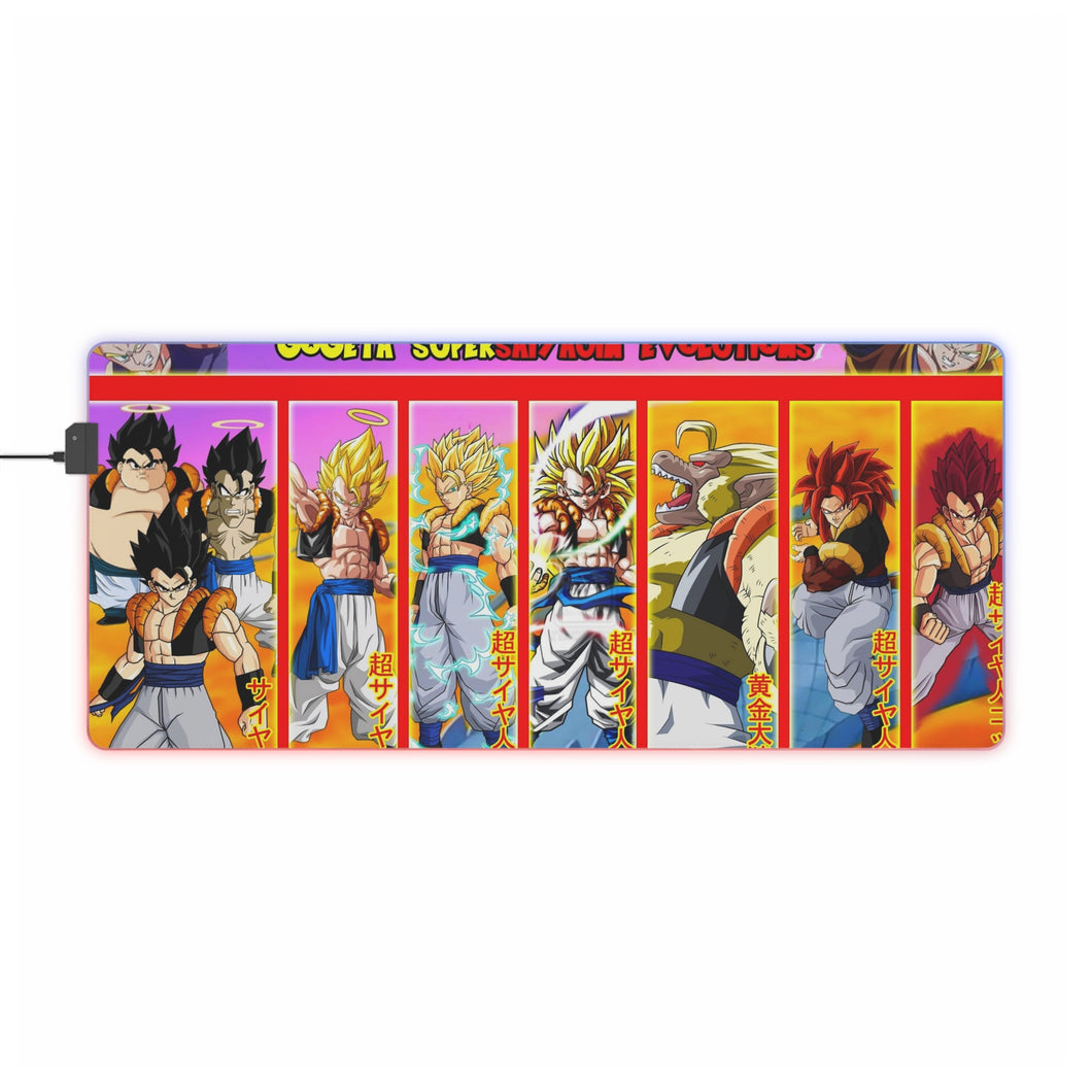 Gogeta Supersaiyajin Evolutions RGB LED Mouse Pad (Desk Mat)