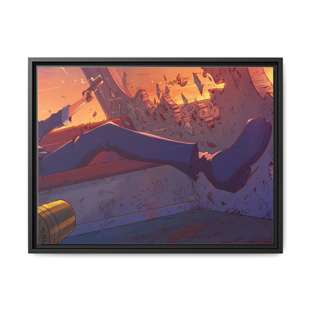 Anime Cowboy Bebop Canvas Framed Art Print