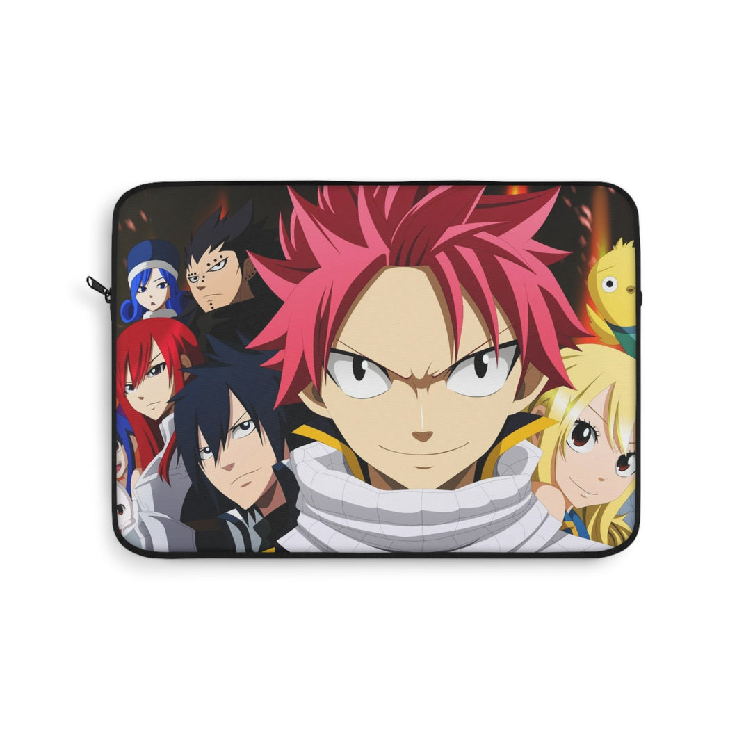 Fairy Tail Natsu Dragneel, Erza Scarlet, Lucy Heartfilia, Happy, Wendy Marvell Laptop Sleeve