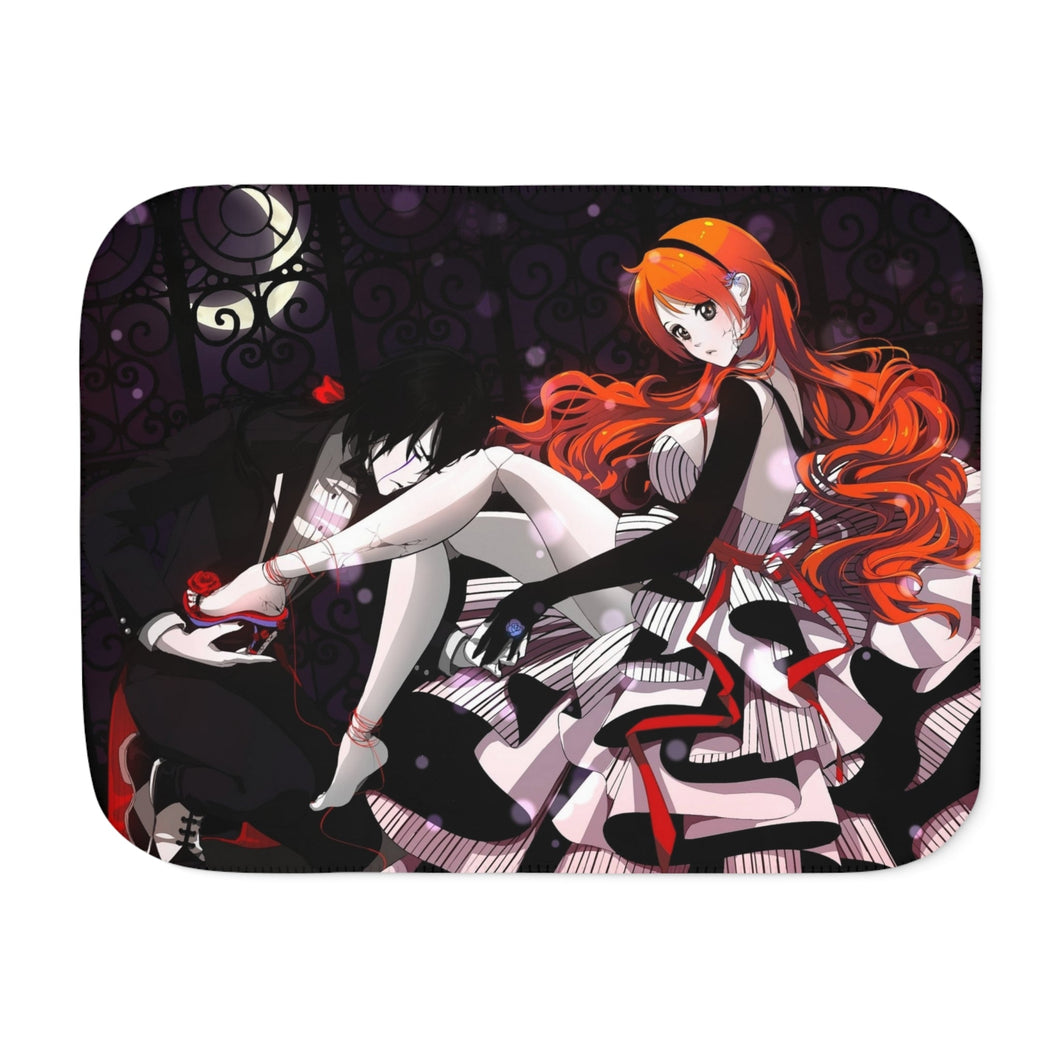 Inoue Orihime and Ulquiorra Shiffer Sherpa Blanket