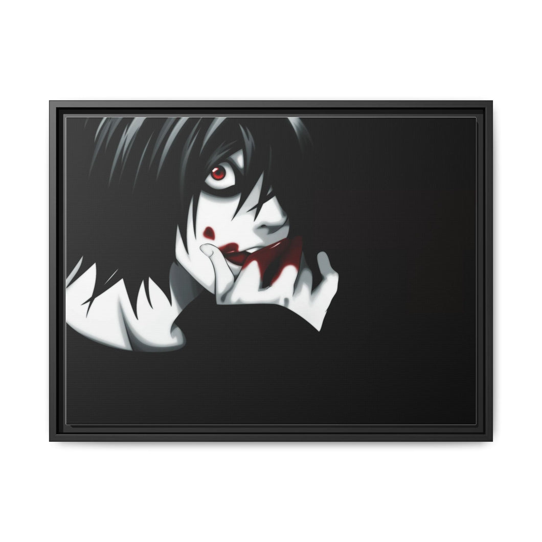 Anime Death Note Canvas Framed Art Print
