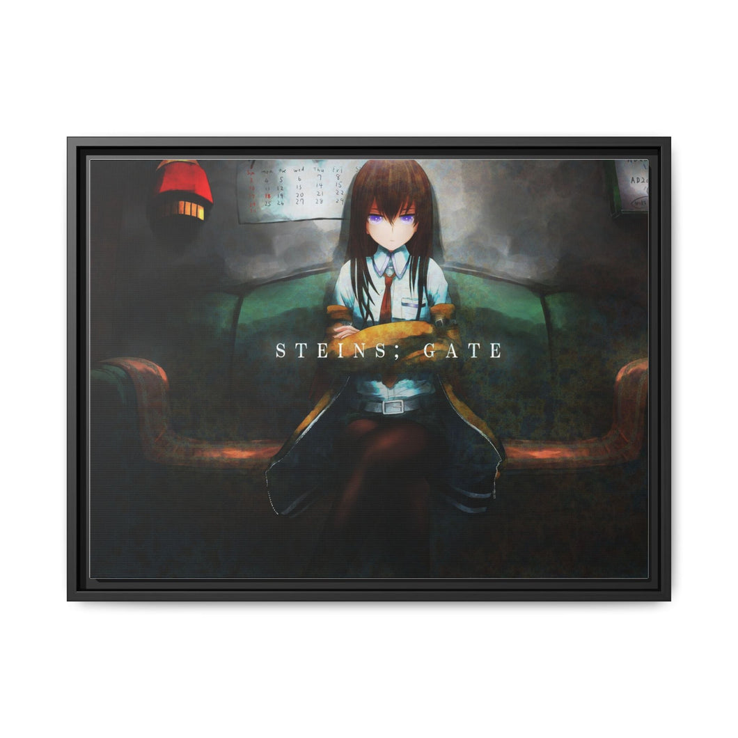 Makise Kurisu Canvas Framed Art Print