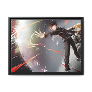 Mob Psycho 100 Arataka Reigen, Shigeo Kageyama Canvas Framed Art Print