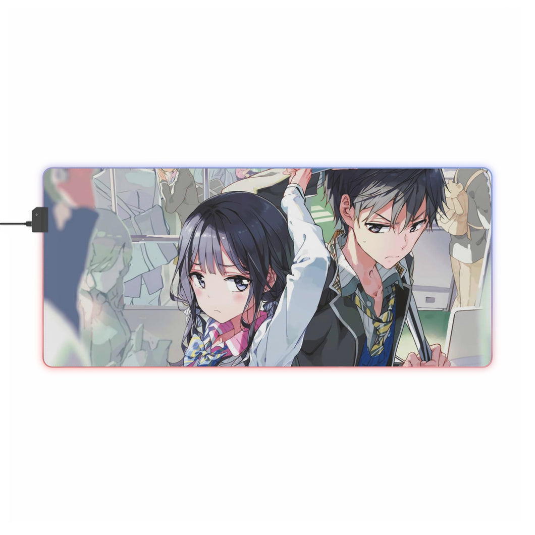 Masamune-kun's Revenge Aki Adagaki, Masamune Makabe, Yoshino Koiwai, Tae Futaba RGB LED Mouse Pad (Desk Mat)