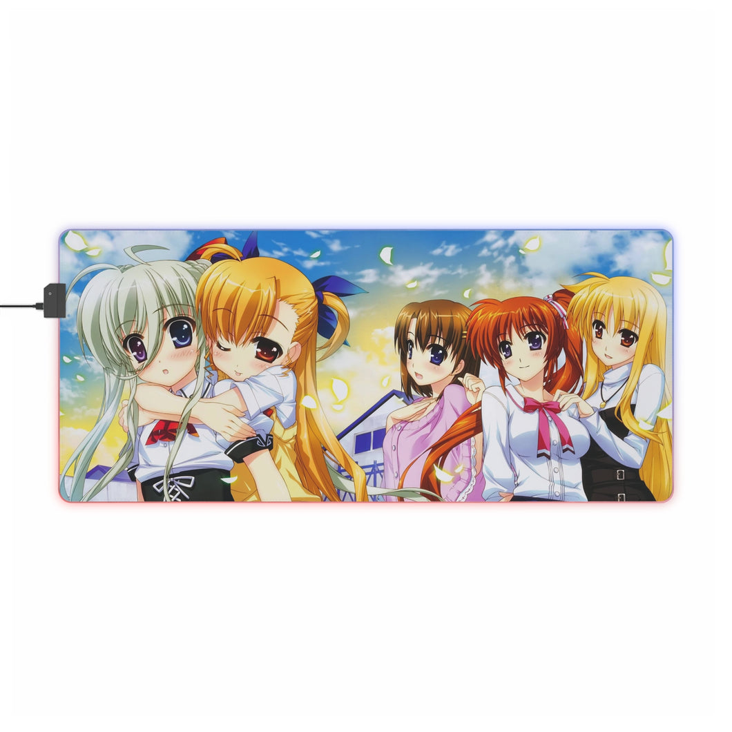 Magical Girl Lyrical Nanoha RGB LED Mouse Pad (Desk Mat)