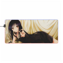 Load image into Gallery viewer, Accel World Kuroyukihime RGB LED Mouse Pad (Desk Mat)
