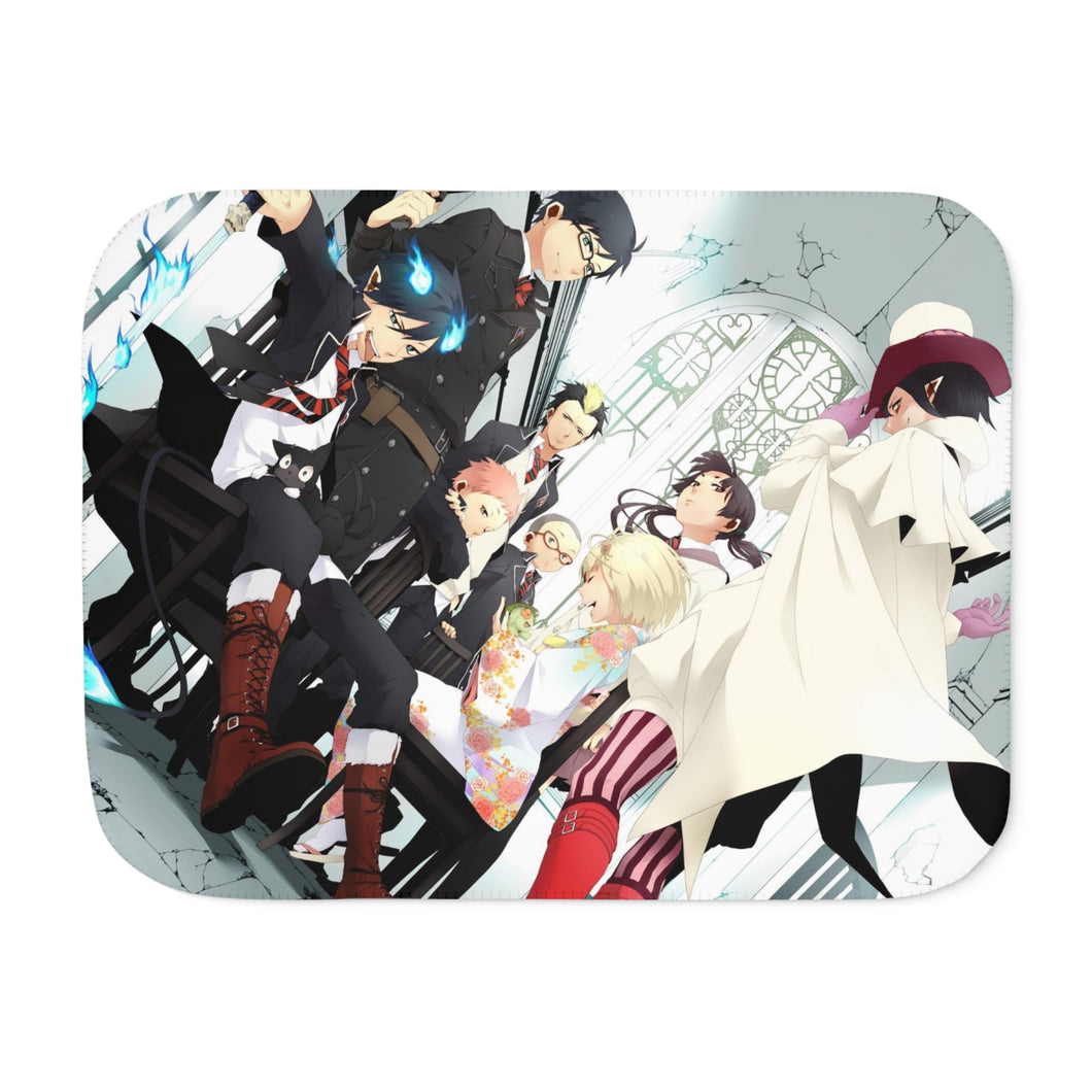 Ao No Exorcist Sherpa Blanket