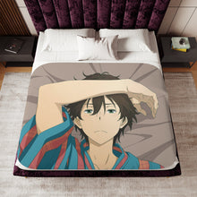 Load image into Gallery viewer, Hōtarō Oreki  in Kimono Sherpa Blanket
