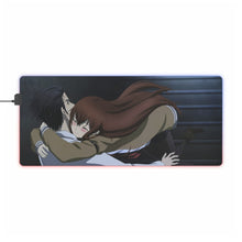 Load image into Gallery viewer, Makise Kurisu &amp; Rintaro Okabe RGB LED Mouse Pad (Desk Mat)
