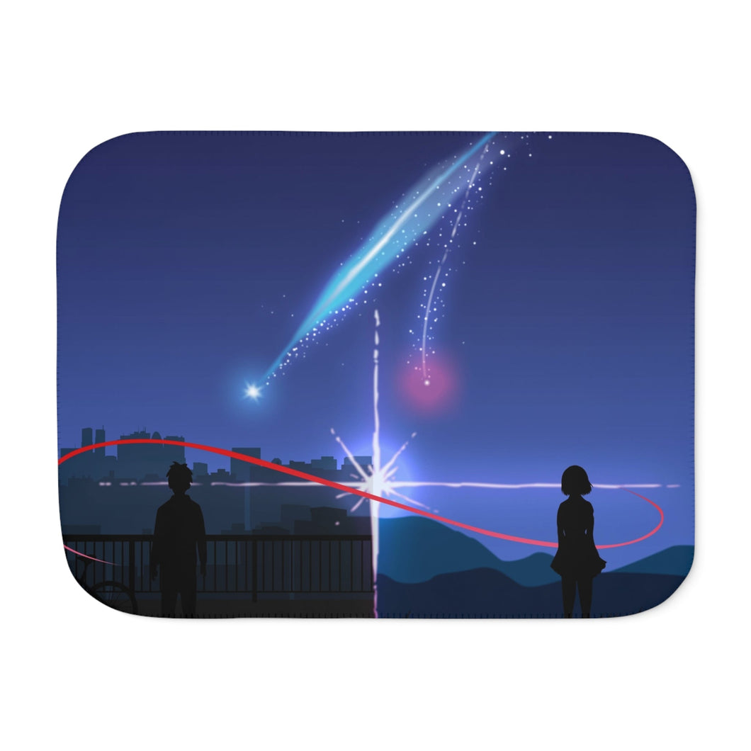 Your Name Mitsuha Miyamizu, Taki Tachibana Sherpa Blanket