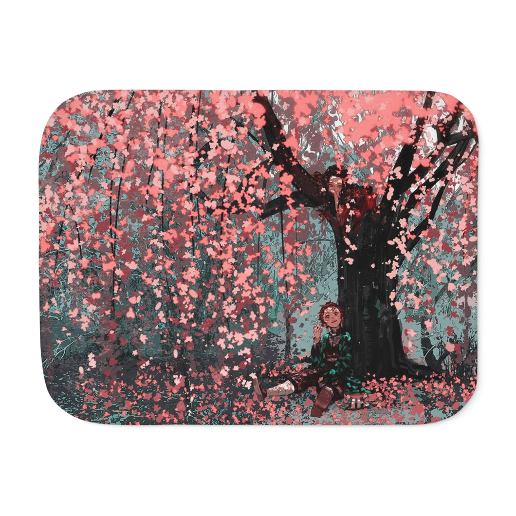 Anime Demon Slayer: Kimetsu no Yaiba Sherpa Blanket