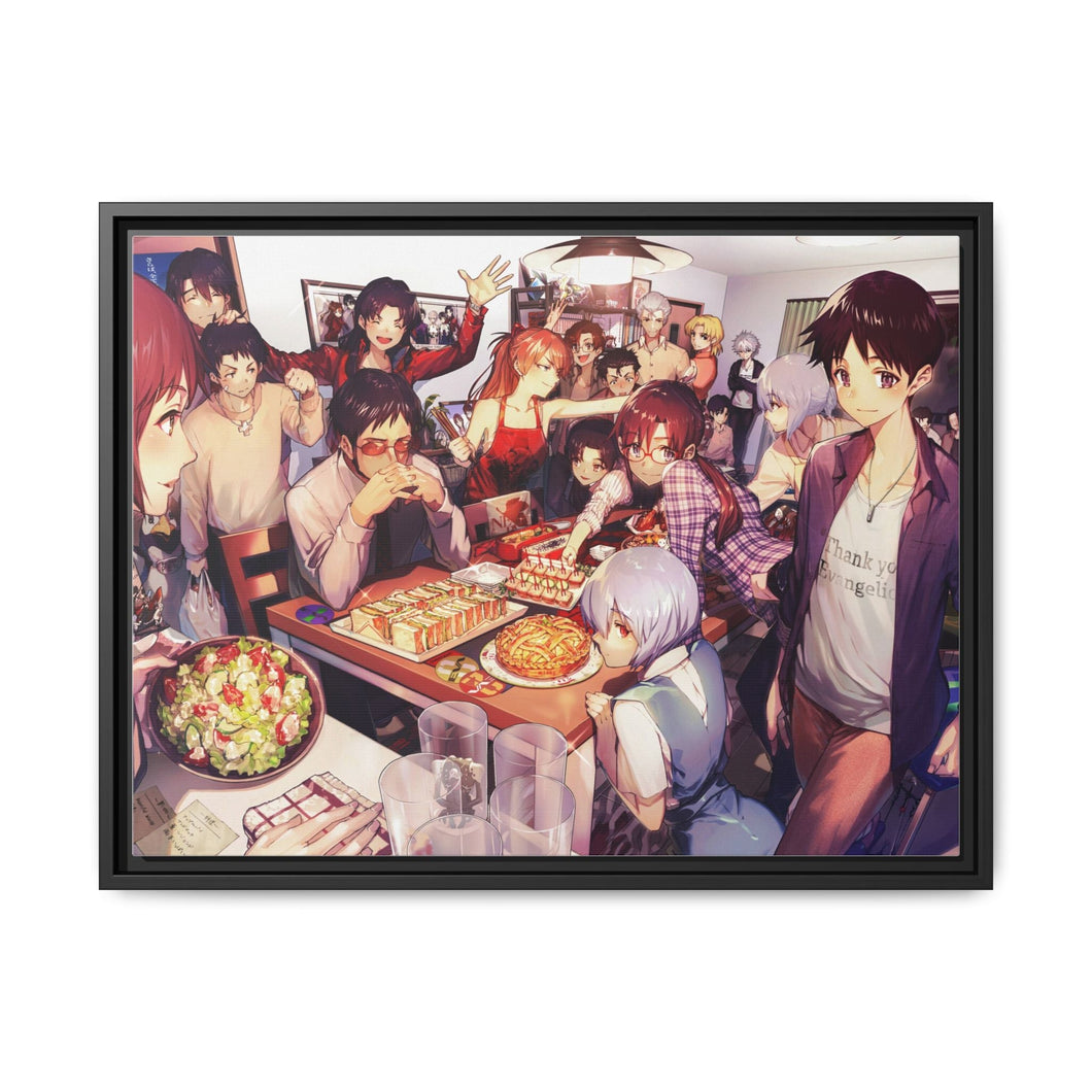 Anime Neon Genesis Evangelion Canvas Framed Art Print