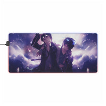 Load image into Gallery viewer, Blue Exorcist RGB LED Mouse Pad (Desk Mat)
