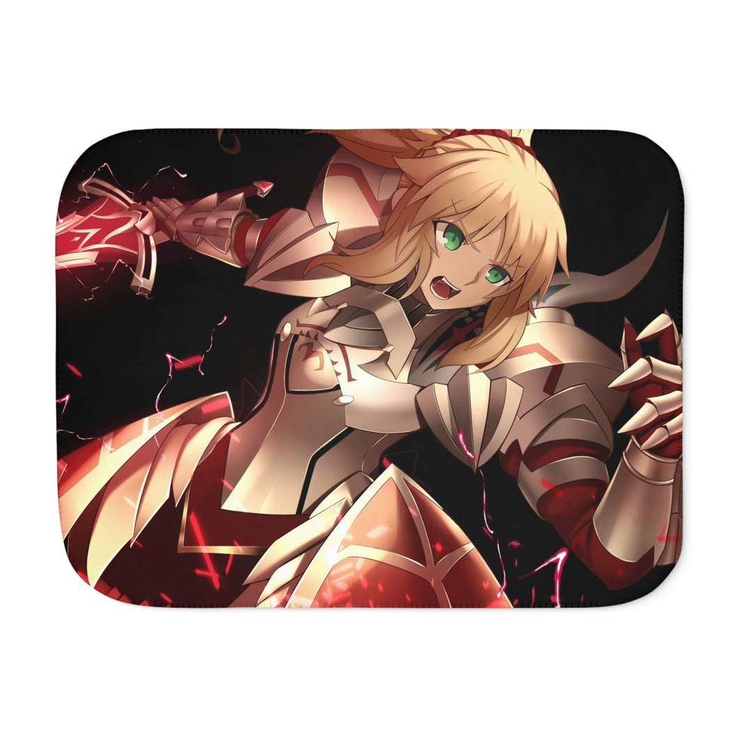 Fate/Apocrypha Saber Of Red Sherpa Blanket