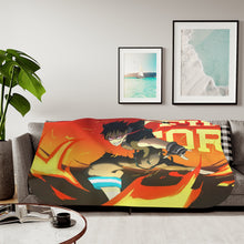 Load image into Gallery viewer, Anime Fire Force Sherpa Blanket
