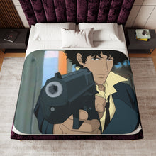 Load image into Gallery viewer, Anime Cowboy Bebopr Sherpa Blanket
