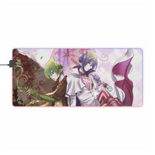 Load image into Gallery viewer, Blue Exorcist RGB LED Mouse Pad (Desk Mat)
