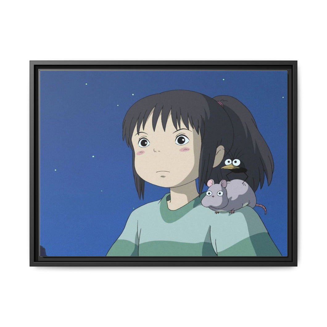 Anime Spirited Away Canvas Framed Art Print