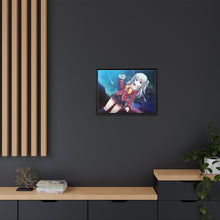 Load image into Gallery viewer, Nao Tomori holding a camera Canvas Framed Art Print
