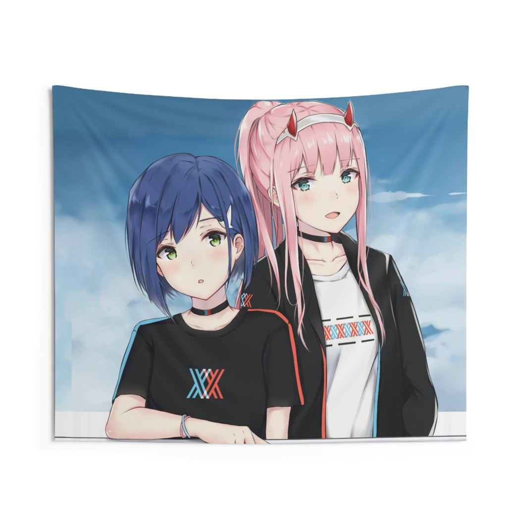 Zero Two & Ichigo Casual Indoor Wall Tapestry