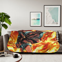 Load image into Gallery viewer, Fire Force Shinra Kusakabe Sherpa Blanket
