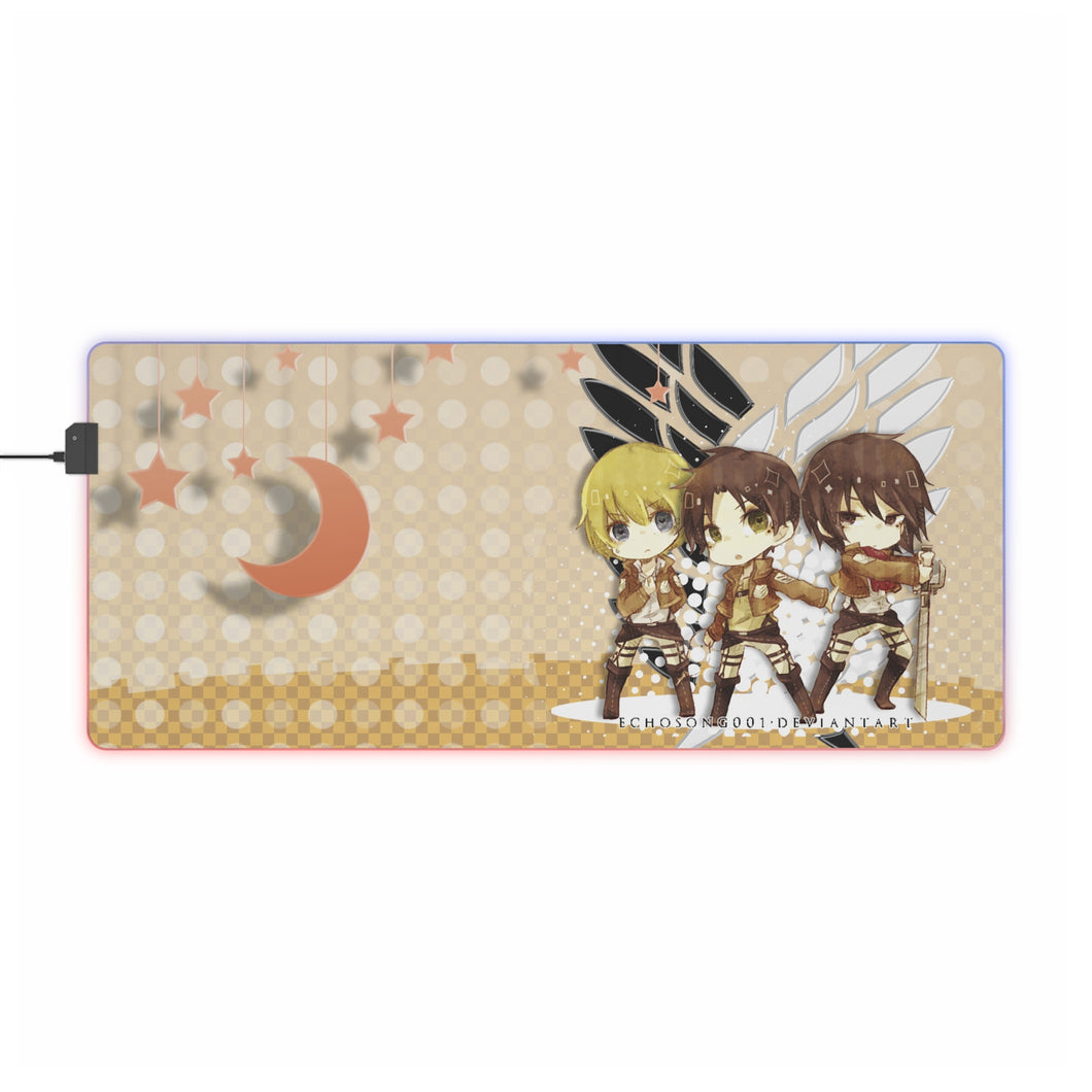 Anime Attack On Titan RGB LED Mouse Pad (Desk Mat)