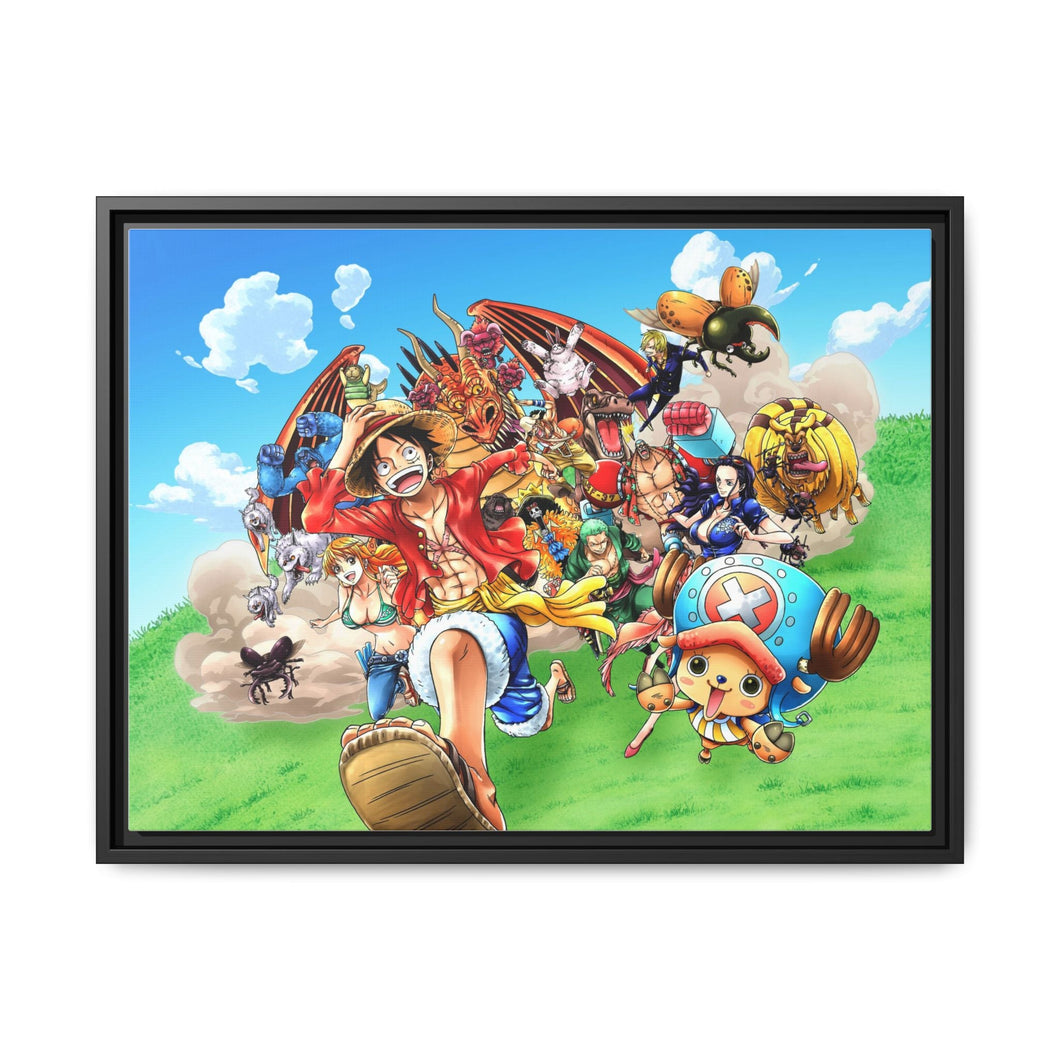 Anime One Piece Canvas Framed Art Print