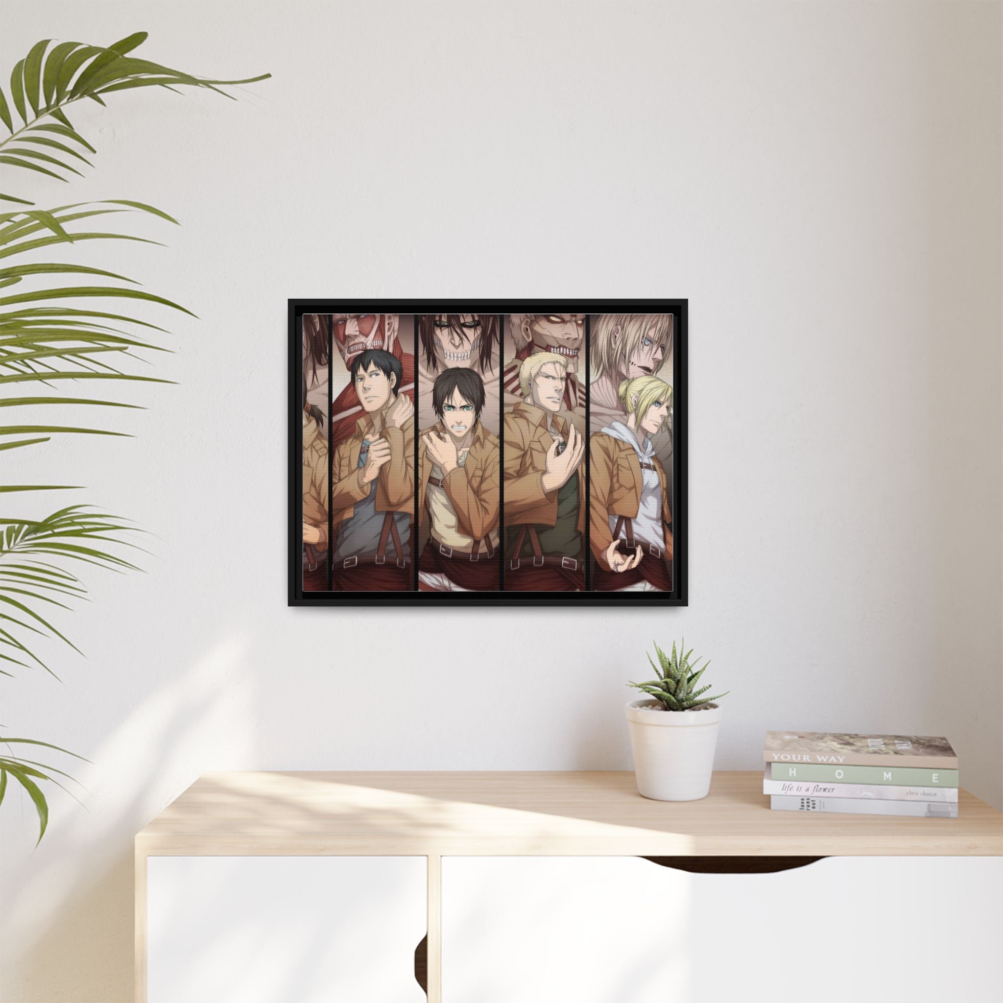 Load image into Gallery viewer, All Titans Canvas Framed Art Print