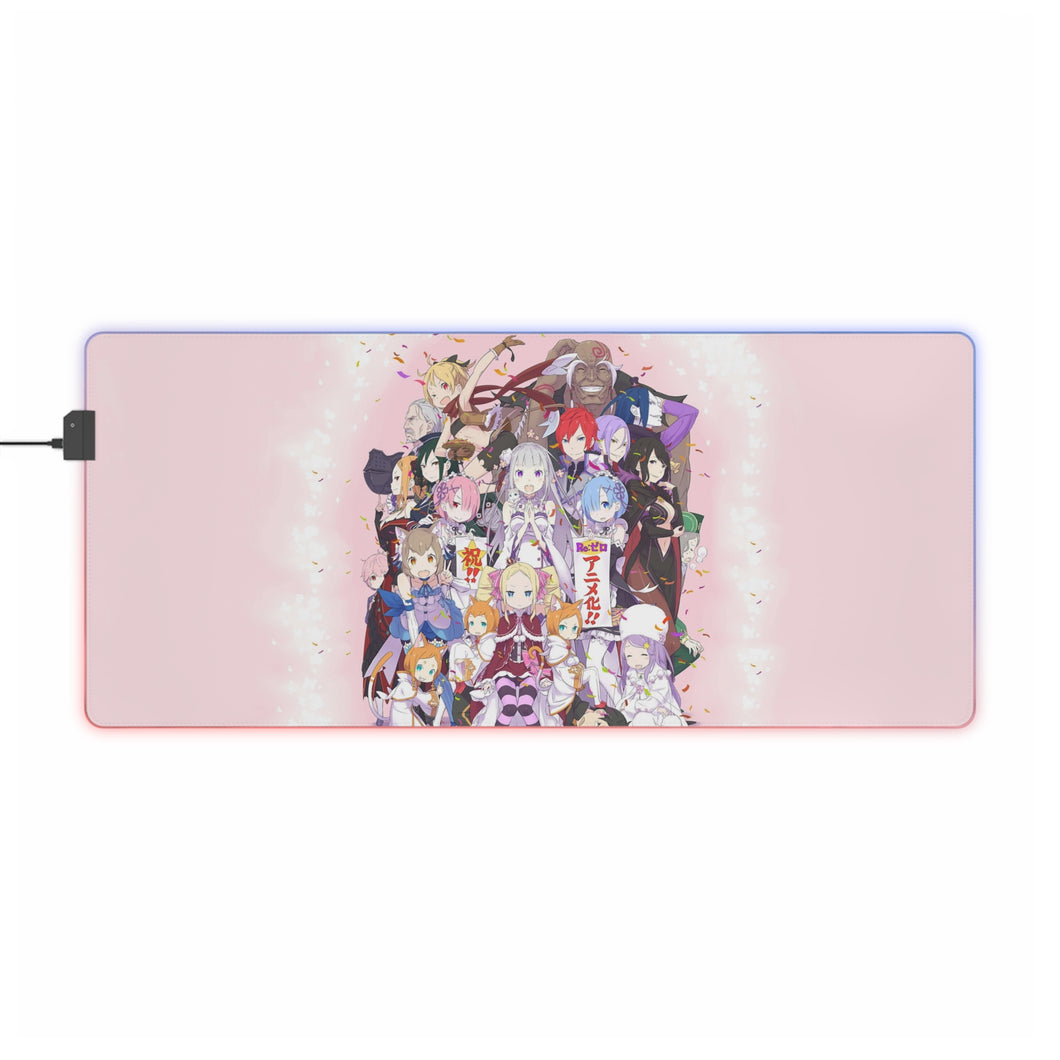 Anime Re:ZERO -Starting Life in Another World- RGB LED Mouse Pad (Desk Mat)
