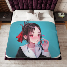 Load image into Gallery viewer, Kaguya Shinomiya Sherpa Blanket
