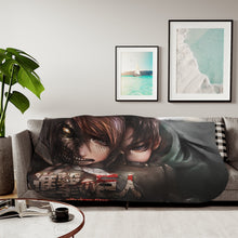 Load image into Gallery viewer, Shingeki no Kyojin - Eren/Titan Sherpa Blanket
