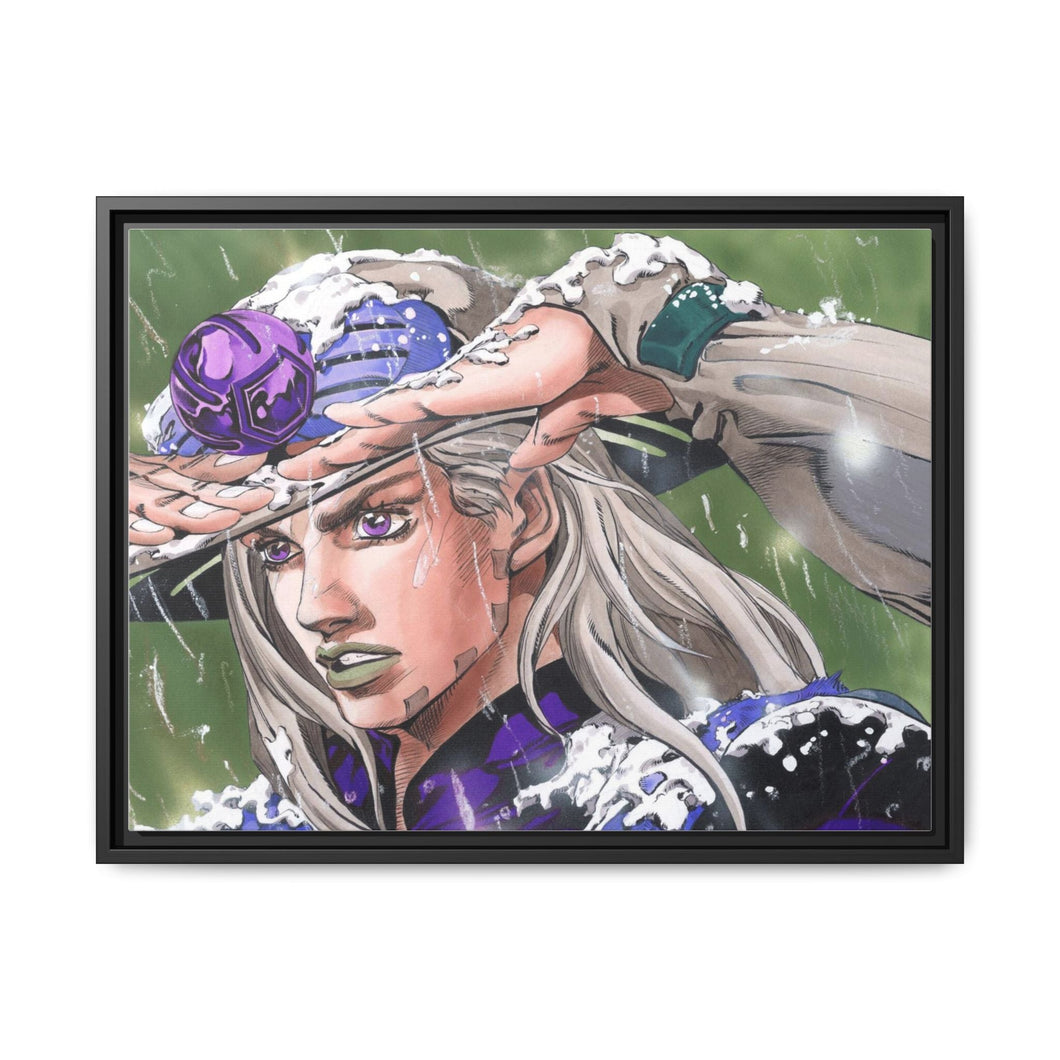 JoJo's Bizarre Adventure: Steel Ball Run - Gyro Zeppeli Canvas Framed Art Print