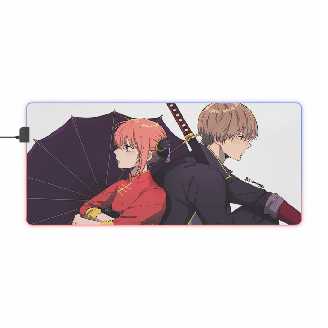 Gintama Kagura, Okita Sougo RGB LED Mouse Pad (Desk Mat)