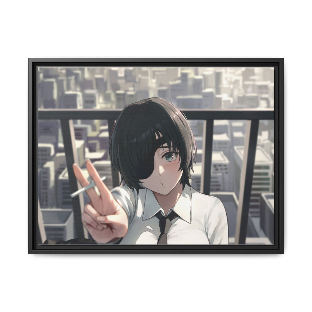 Chainsaw Man Canvas Framed Art Print