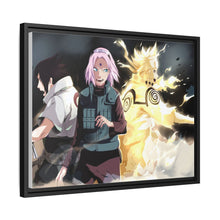 Load image into Gallery viewer, Team 7: Sasuke,Sakura and Naruto Canvas Framed Art Print
