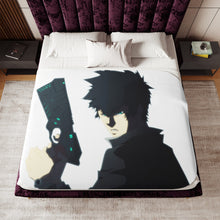 Load image into Gallery viewer, kougami with his dominator Sherpa Blanket
