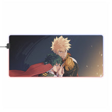 Load image into Gallery viewer, My Hero Academia Izuku Midoriya, Katsuki Bakugou RGB LED Mouse Pad (Desk Mat)
