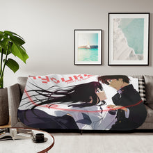 Load image into Gallery viewer, Eru Chitanda  And Hōtarō Orekiholding hands together Sherpa Blanket
