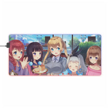 Load image into Gallery viewer, Blend S Maika Sakuranomiya, Kaho Hinata, Mafuyu Hoshikawa, Hideri Kanzaki, Miu Amano RGB LED Mouse Pad (Desk Mat)
