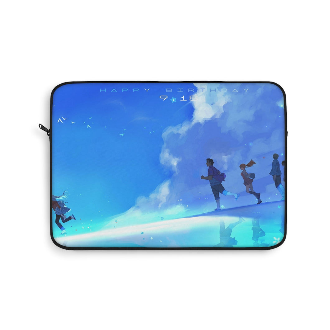 Anohana Meiko Honma, Jinta Yadomi, Naruko Anjou, Tetsudou Hisakawa, Chiriko Tsurumi Laptop Sleeve
