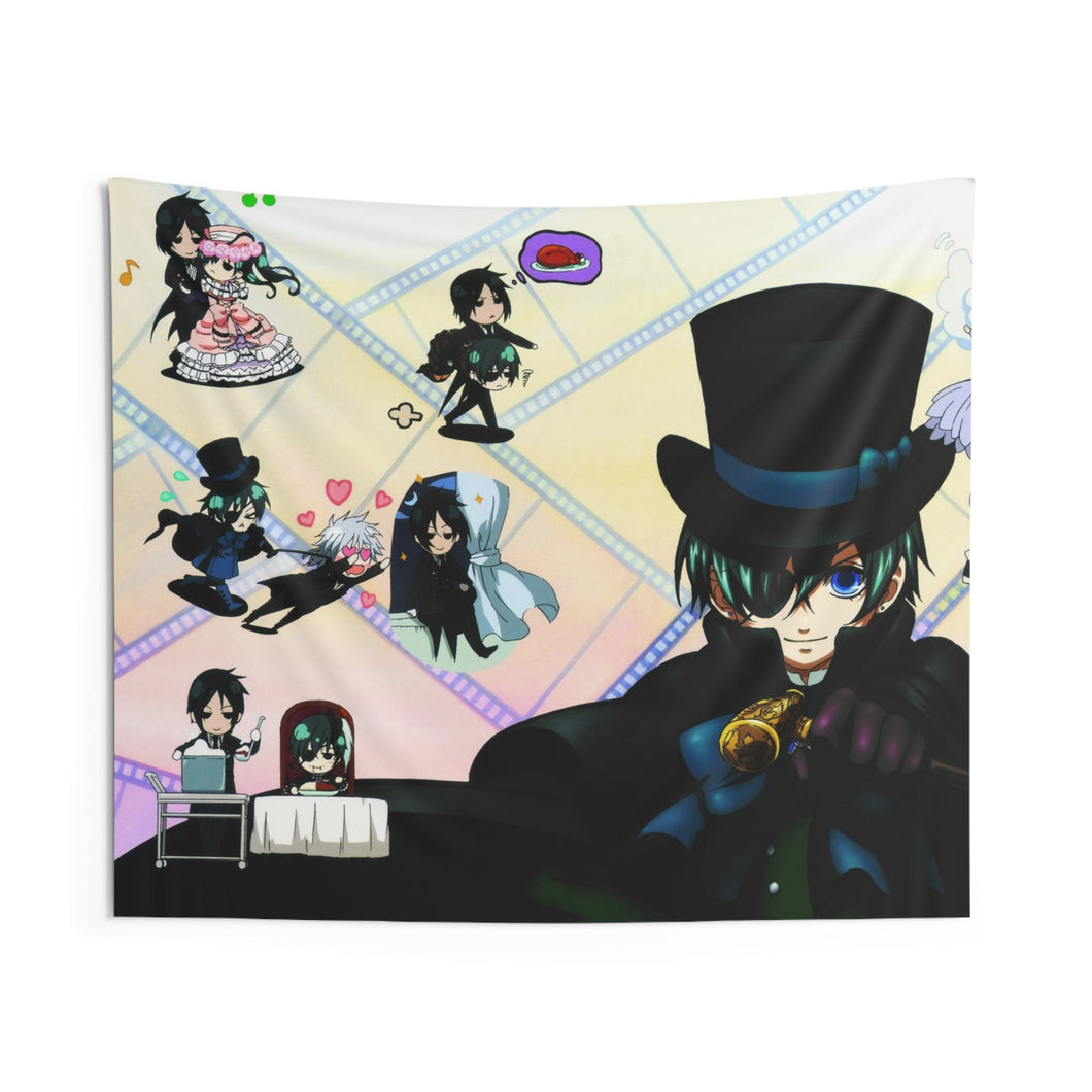 Black Butler Indoor Wall Tapestry