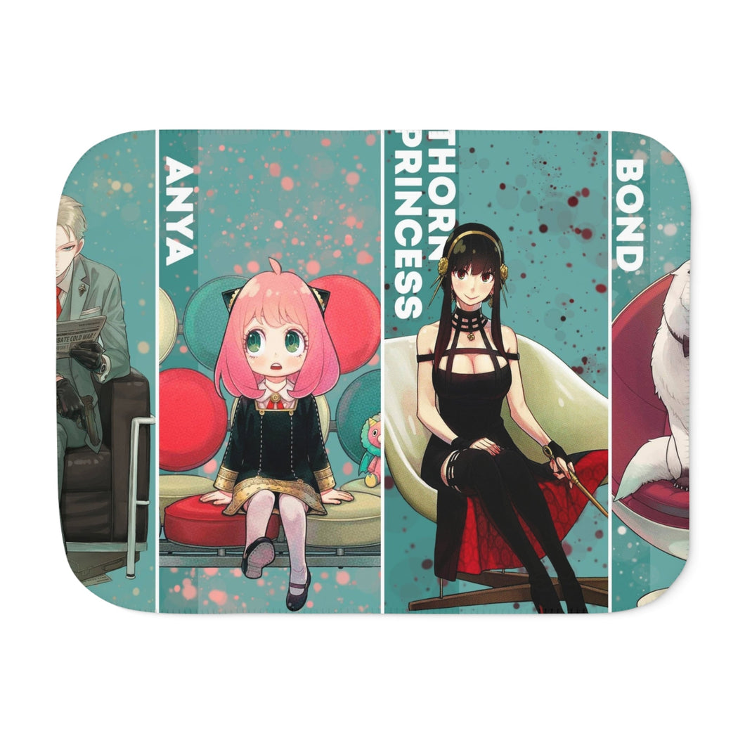 Anime Spy x Family Sherpa Blanket