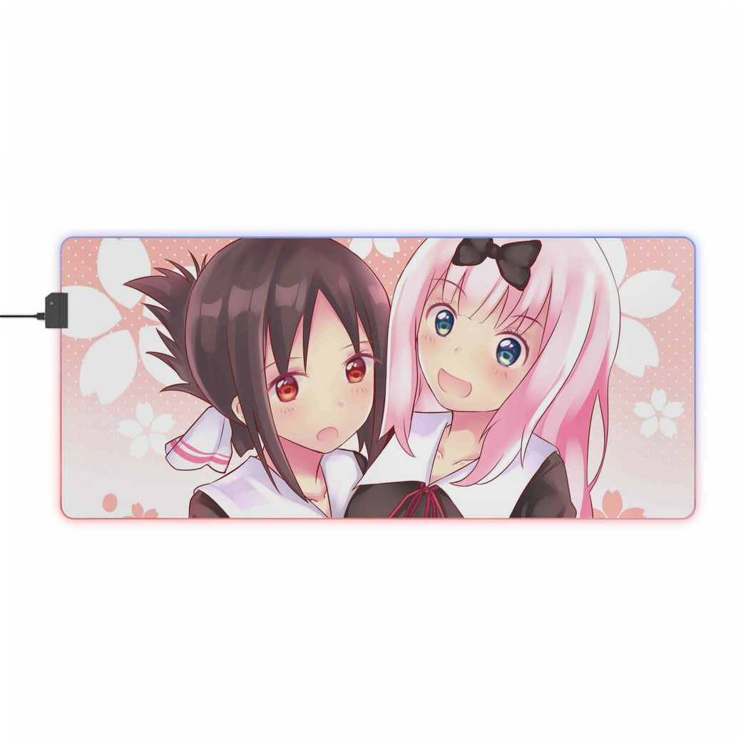 Kaguya and Chika RGB LED Mouse Pad (Desk Mat)