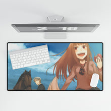 Load image into Gallery viewer, Anime Spice and Wolf Mouse Pad (Desk Mat)
