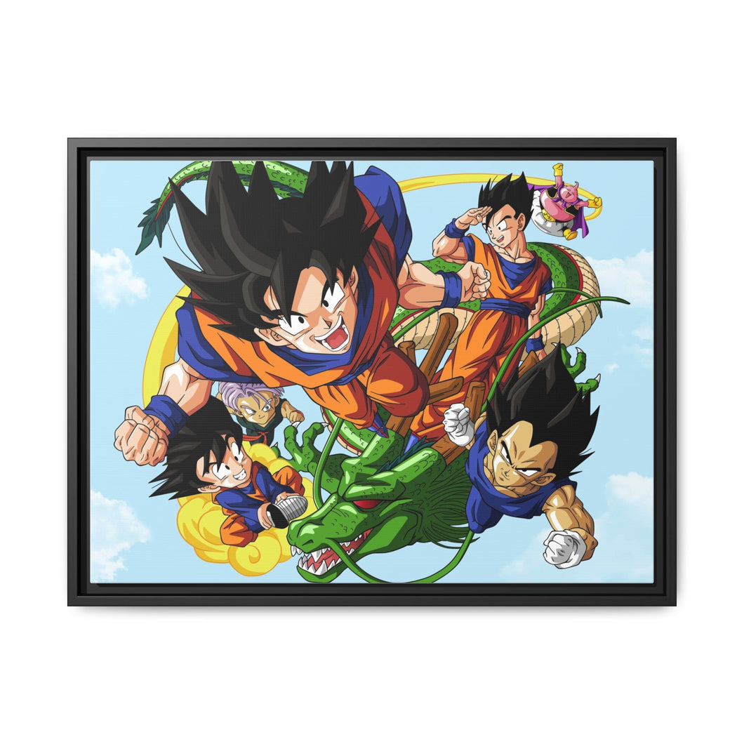 Anime Dragon Ball Z Canvas Framed Art Print