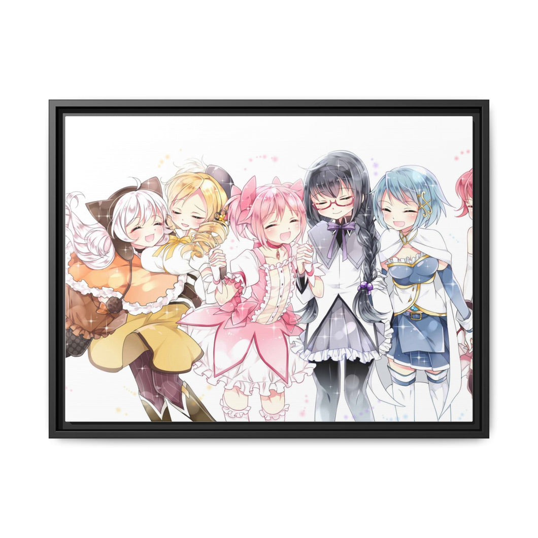 Puella Magi Madoka Magica Canvas Framed Art Print
